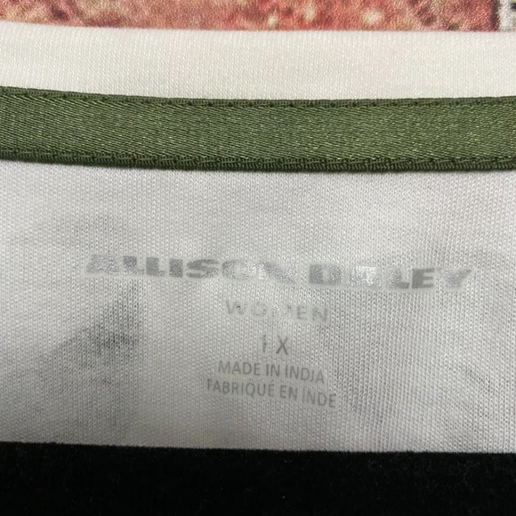 Coastal Grandma Allison Daley Shirt Women 1X Plus Size White OLV Me Watermelon - Picture 3 of 7